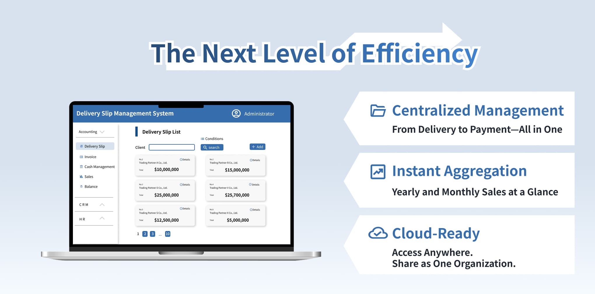Delivery Slip Management System feature overview
